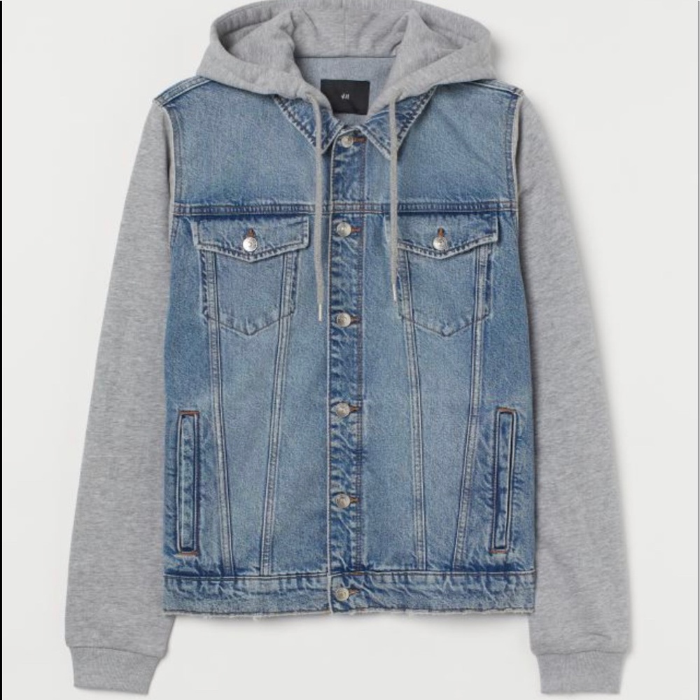 H&M Hooded Denim Jacket (Divided) - Picture 1 of 6
